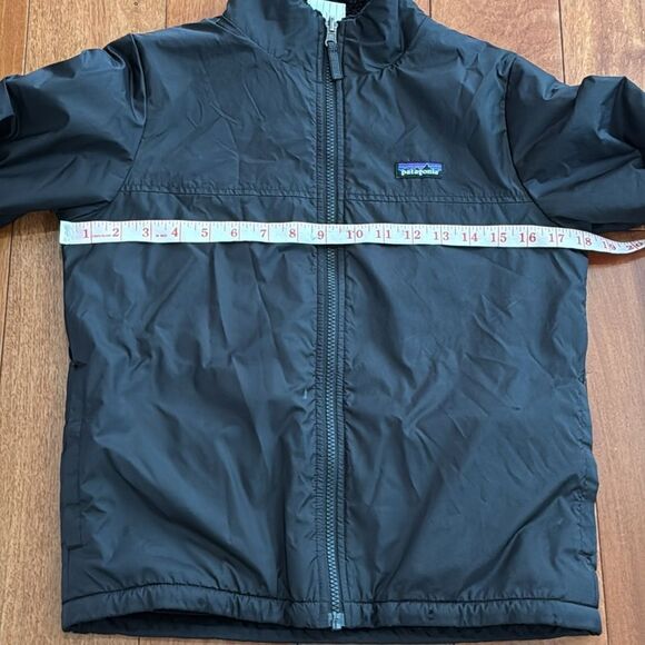 Patagonia Black Kids Reversible Shelled Microdini Jacket size M - Picture 10 of 12